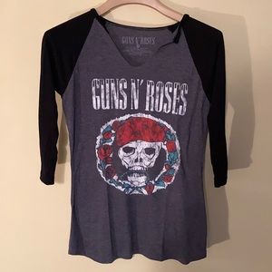 Guns and Roses Baseball T Shirt